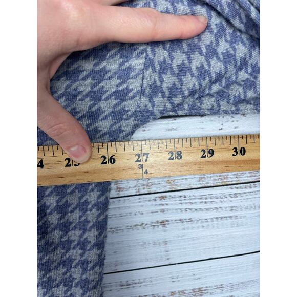 Anthropologie Sundry Houndstooth Sweater 3 L French Casual Stretch Soft Weekend - Picture 6 of 7